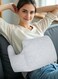 Hysterectomy Recovery Pillow, Post-Surgery Cushion for Abdomen C-Section Tummy Tuck Lumpectomy Myomectomy Patients Must Haves Abdominal Pillow with Pocket (Grey)