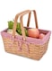Wicker Picnic Basket   Wicker Easter Basket   Storage Basket   Wicker Country Picnic Basket   Bath Toys and Children's Toy Storage with Lining and Folding Hands