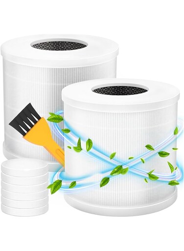 Neobloom 2 Pack Replacement Filters Compatible With ONLY Levoit CORE MINI-RF Air Purifier With Hepa Filter, 3 In 1 H13 Grade Hepa Filter (2 Filters, 6 Aroma Pads, 1 Brush)