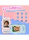 2-Pack Wireless Kids Video Handy Talkie with Single Camera &amp; Auto Pairing