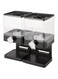 Dubai Gallery Double Cereal Dispenser Black/Clear 17.5Ounce