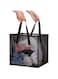 Mesh Pop Up Laundry Basket, Collapsible Hamper with Durable Handles, Foldable Storage for Kids Room, College Dorm, Travel, and Bathroom Organizer (Black)
