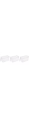 Food Storage Boxes Large Plastic Kitchen Refrigerator Stackable Food Fruit Storage Containers With Handle 4.7L (3 Pcs)