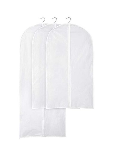 3-Piece Clothes Cover Set White