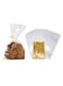100 Pieces Clear Plastic Bags with Twist Ties