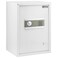 Rubik Safe Box Large with Digital Keypad and key Lock for Home Office Documents Jewelry Money Safety (Size 50x35x30cm) White