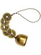 JZS Chinese Feng Shui Bell Five Emperor Copper Coin Pendant Good Luck Car Home Decoration Bells for Peace Wealth and Safe(Style B)