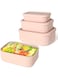 Azonee Silicone Food Storage Containers, Set of 3 Lunch Box Bento with Lids, Leakproof Food Container, BPA Free, Airtight, Microwave, Dishwasher and Freezer Safe (10oz, 23.6oz, 44oz)