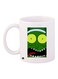 Cartoon Character Printed Coffee Mug White/Green/Red 11ounce