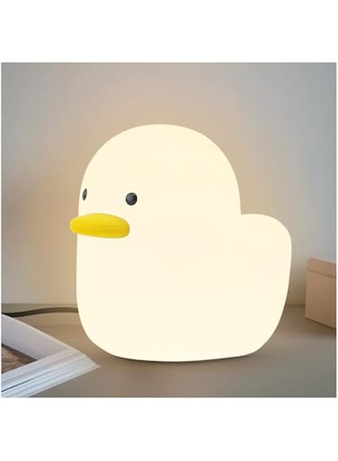 Duck Light Tubbo Silicone Night Light Nursery Duck Lamp for Baby Adult Kids Room Light Up&hellip; (Warm White)