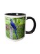 Parrot Printed Mug Green/Blue/White