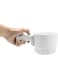 KASTWAVE Electric Handheld Flour Sieve Strainer, Stainless Steel Electric Operated Flour Sifter Baking Sifter Sieve Cup for Home Baking (White)