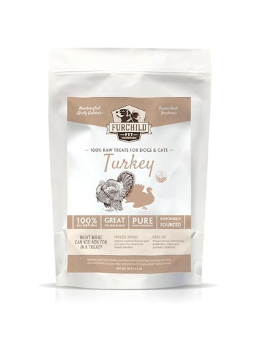 Furchild Pet Nutrition   Premium Freeze-dried Turkey Breast Treats for Dogs and Cats