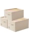 XVersion Foldable Closet Organizer 3-Pack - 47L x 28W x 21H Drawer Storage for Wardrobe, Cabinet &amp; Laundry Room   Beige Folding Shelves   Space-Saving Clothes Storage- Beige Foldable