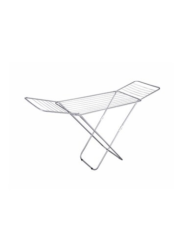Honest Coth Dryer With Durable Rust-Proof Iron Wire &amp; Frame Silver 131x55x5cm