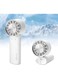 KASTWAVE Mini Handheld Cooling Fan, 3 IN 1 Portable Fan Foldable Rechargeable Battery Operated Small Personal Fans that Blow Cold Air for Women Camping Travel Outdoor Office(White)