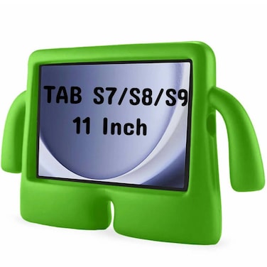 Case For Samsung Galaxy Tab S7/S8/S9 11 Inch, iBuy Kids Case, Protective Shockproof Lightweight Stand Cover For Children (Green)