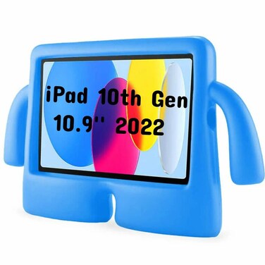 Case For iPad 10th Generation 10.9 Inch 2022, iBuy Kids Case, Protective Shockproof Lightweight Stand Cover For Children (Blue)