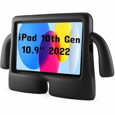Case For iPad 10th Generation 10.9 Inch 2022, iBuy Kids Case, Protective Shockproof Lightweight Stand Cover For Children (Black)
