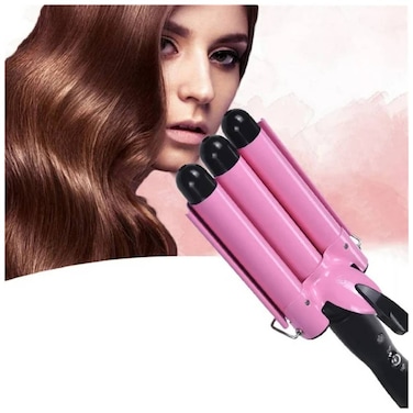 3 Barrel Curling Iron Wand, Temperature Adjustable Control Hair Waving Styling Tools, Hair Crimper, Hair Waver Heats up Quickly