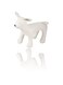 Sweet seven Pet Store Display Essential: Leather Dog Mannequin - Standing Position Dog Model Toy for Animal Shops - White Small Size