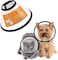 Cat and Dog Cone Collar, Adjustable Recovery Pet Cone, Plastic CElizabethan Collar Protects Wound Healing Practical Dog Cone, Pet Cone for Small, Medium Dogs (Neck(33-37cm))
