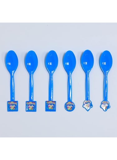 Italo Fancy Party Spoon for Kids Birthday Party, Blue