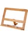 Excellent Houseware Bamboo Wood Cookbook Holder Approx. 32 x 24 cm with 3 Different Tilt Angles