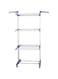 Dubai Gallery Metal Clothes Dryer Rack Silver/Blue 76X49X169Cm