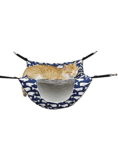 Excefore Cat Cage Hammock Double Layer Hanging Adjustable Soft Pet Bed Suit for Puppy Kitten Rabbit Ferret or Small Pet 2 Level Indoor Bag Suit for Spring/Summer/Fall/Winter