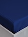 MAXQON Fitted Bed Sheet +2Pcs Pillow Covers, King Size 180x200+20cm, Color Blue