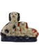 SYNWISH Hand-Painted Porcelain Family Vintage Dog Figurines Ceramic Dog Collectibles for Home Decoration
