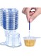 MAKINGTEC Urine Cups Plastic Urine Collection Cups Disposable Urine Specimen Cups for Pregnancy Test, Pregnancy Ovulation Testing Container Test Collection Cup 40 ML (50 Pieces)