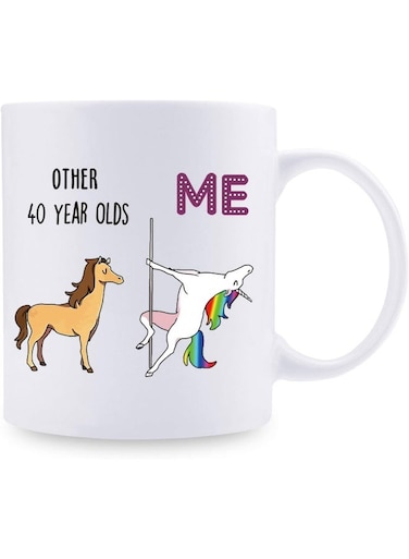 Your Wall 40Th Birthday Gifts For Women - 1984 Birthday Gifts For Women, 40 Years Old Birthday Gifts Coffee Mug For Mom, Wife, Friend, Sister, Her, Colleague, Coworker - 12Oz By Spoil Your Wall