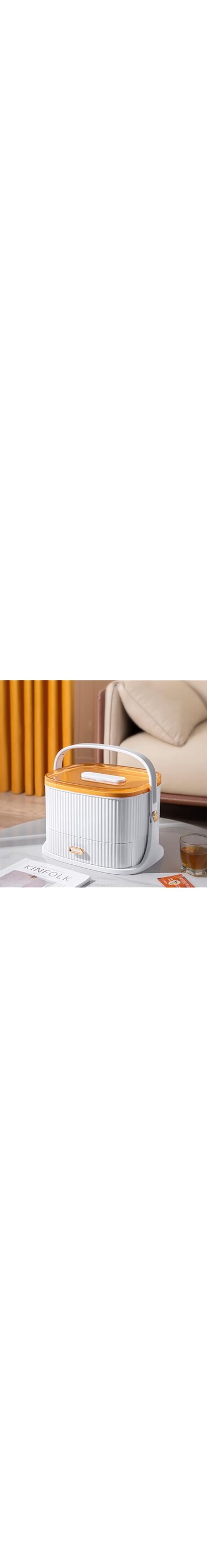 KROSTY Portable Drawer Medicine Box First Aid Kit，Household Medicine Storage Box，Medicine Box Storage Box，Multifunctional Medicine Box，Large Capacity Medicine Box. (White)