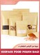 100 Pcs Reusable Stand Up Bags,Kraft Paper Bags With Window,Zip Lock Food Storage Bags For Packaging Products,Sealable