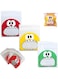 REVHQ Cute Cookie Bag, 300 PCS Resealable Gift Bags, 4 x 4 INCH Self Adhesive Treat Bags Flat Cellophane Goody Bags for Kids Party Favor Candies and Desserts