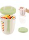 ALMEKAQUZ Fruit Salad Storage Cup With Lids and Fork, Fruit cups, 650ml Plastic Airtight Fruit Storage Containers for fridge with BPA-Free, Leak-Proof, Reusable for Kitchen, Office, Party, Camping