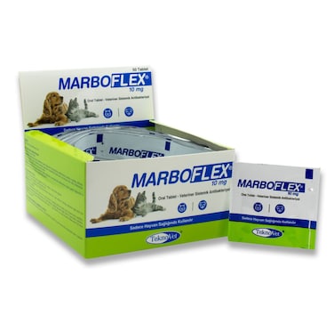 أقراص ماربوفلكس 10 مجم عن طريق الفم للكلاب والقطط   لعلاج التهابات الجلد والبول والجهاز التنفسي 5 أقراص