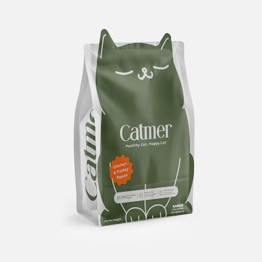 Catmer Grain-Free Dry Cat Food, Chicken &amp; Turkey, 1kg
