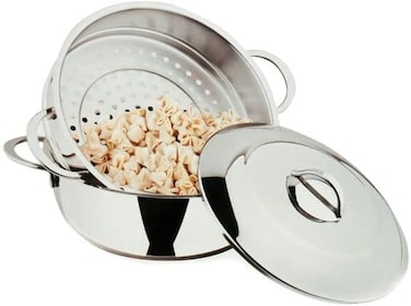OMS 26 cm STAINLESS STEEL STEAMER COOKER 3 PCS SET -6080