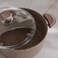 OMS 28 cm Diameter Non-stick and Non-toxic Brown Granite Aluminium Casserole ovensafe with Glass Lid   3110-28   Granite Coated Induction Compatible Aluminium Cooking Pot   Made in Turkey   one pot meals