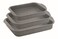 3Pcs Granite Rectangular Baking Trays , 31,33,35 Cm ,Grey Color , Made in Turkey