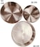 OZO 4006   3 Pcs Stainless Steel Tray Set   Serving &amp; Baking Trey Set   Durable Kitchen Trays for Cooking, Serving &amp; Baking, In 3 Sizes Set (30, 34, 38 cm) Made in Turkiye