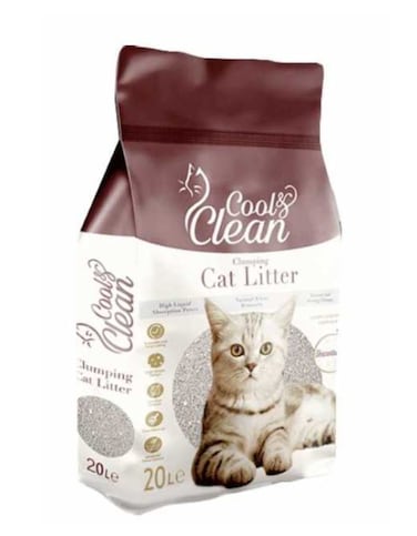 Patimax Cool &amp; Clean Clumping Cat Litter 20L &ndash; Baby Powder Scent   Fast Clumping &amp; Odour Control