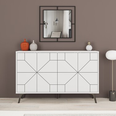 Mourah Home Dune Console - White - 2 Years Warranty