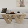 Mourah Home Pipra Coffee Table - Oak - 2 Years Warranty