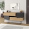 Mourah Home Home Eros Console - Oak/Dark Grey - 2 Years Warranty