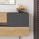 Mourah Home Home Eros Console - Oak/Dark Grey - 2 Years Warranty
