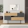 Mourah Home Home Eros Console - Oak/Dark Grey - 2 Years Warranty